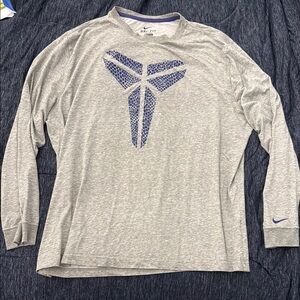 Vintage Kobe Dri-Fit Long Sleeve Nike Gray
